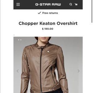 G-Star Chopper Keaton Overshirt Jacket XS